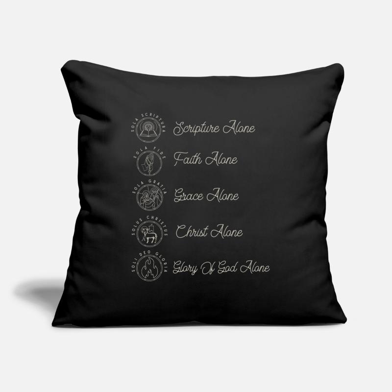 Sola Scriptura Protestant Reformation 5 Solas Sofa pillowcase 17,3'' x 17,3'' (45 x 45 cm)