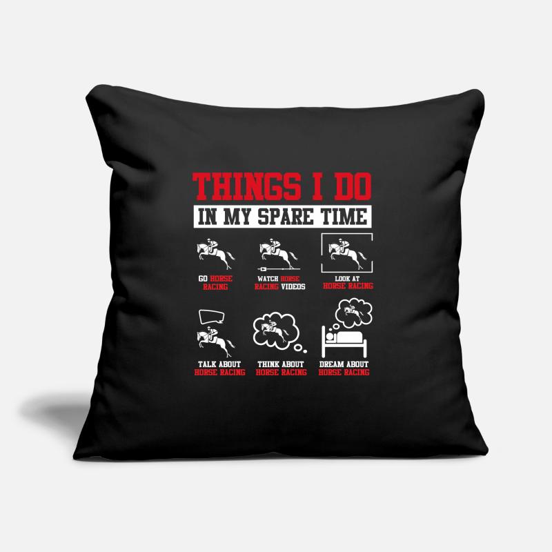 Courses de chevaux Housse de coussin décorative 45 x 45 cm