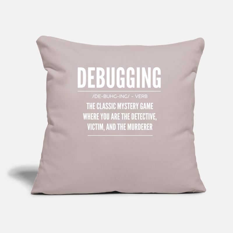Débogage, Programmeur, Encodeur Housse de coussin décorative 45 x 45 cm