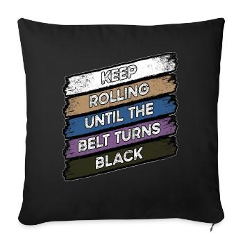 BJJ Black Belt - Sofa pillowcase 17,3'' x 17,3'' (45 x 45 cm) - black - Front