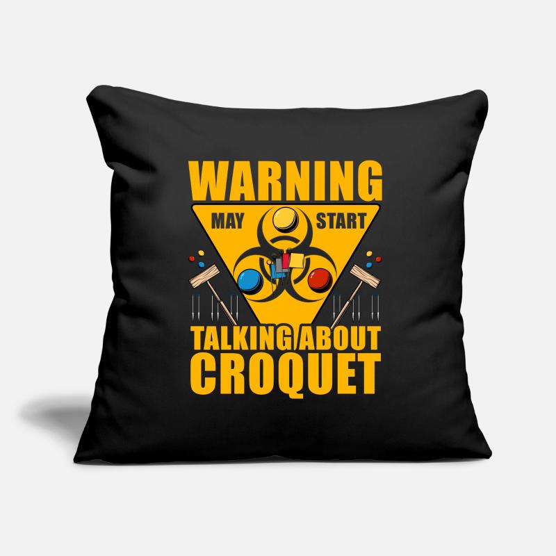 Warning may start talking about Croquet Sofakissenbezug 45 x 45 cm