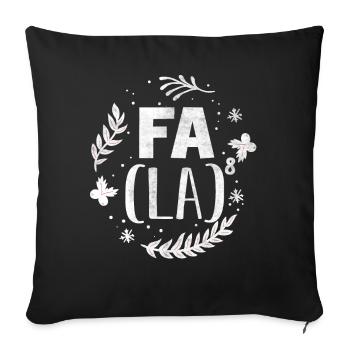 Fa La 8 - Math Teacher Christmas Fa La La - Sofa pillowcase 17,3'' x 17,3'' (45 x 45 cm) - black - Front