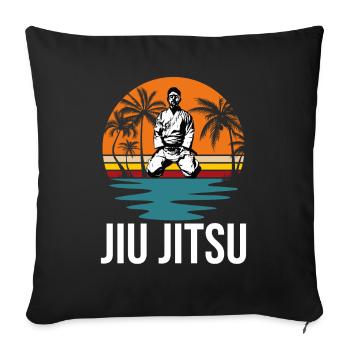 Martial Arts BJJ Brazilian Jiu Jitsu - Sofakissenbezug 45 x 45 cm - Schwarz - Vorne