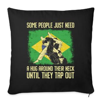 Martial Arts BJJ Brazilian Jiu Jitsu - Sofakissenbezug 45 x 45 cm - Schwarz - Vorne