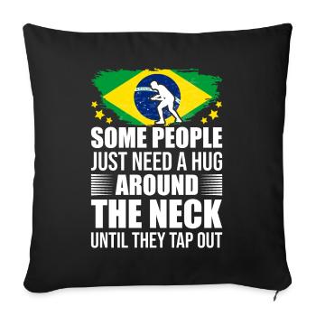Martial Arts BJJ Brazilian Jiu Jitsu - Sofakissenbezug 45 x 45 cm - Schwarz - Vorne