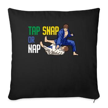 Martial Arts BJJ Brazilian Jiu Jitsu - Sofakissenbezug 45 x 45 cm - Schwarz - Vorne