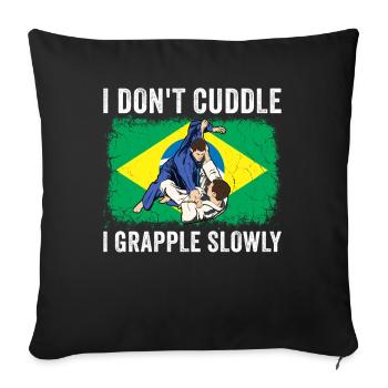 Martial Arts BJJ Brazilian Jiu Jitsu - Sofakissenbezug 45 x 45 cm - Schwarz - Vorne
