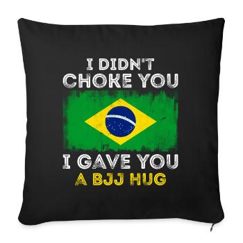 Martial Arts BJJ Brazilian Jiu Jitsu - Sofakissenbezug 45 x 45 cm - Schwarz - Vorne