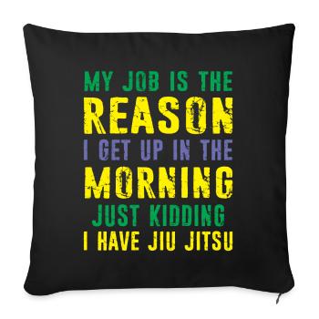 Martial Arts BJJ Brazilian Jiu Jitsu - Sofakissenbezug 45 x 45 cm - Schwarz - Vorne