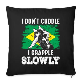 Martial Arts BJJ Brazilian Jiu Jitsu - Sofakissenbezug 45 x 45 cm - Schwarz - Vorne