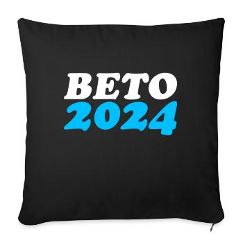 Beto 2024 - Sofakissenbezug 45 x 45 cm - Schwarz - Vorne