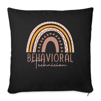 Primary school teachers - Sofa pillowcase 17,3'' x 17,3'' (45 x 45 cm) - black - Front