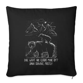 Cloud Computing Informatik Programmierung Dev - Sofakissenbezug 45 x 45 cm - Schwarz - Vorne