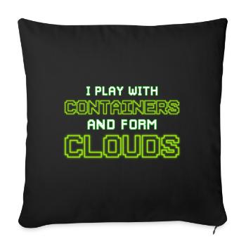 Cloud Computing Informatik Programmierung Dev - Sofakissenbezug 45 x 45 cm - Schwarz - Vorne