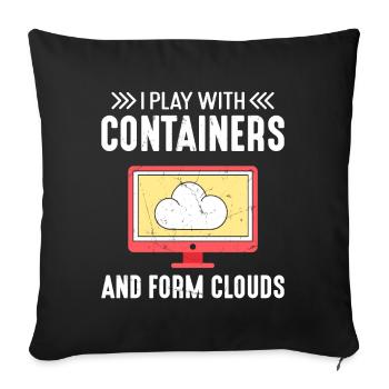 Cloud Computing Engineer Containers and Clouds - Sofakissenbezug 45 x 45 cm - Schwarz - Vorne