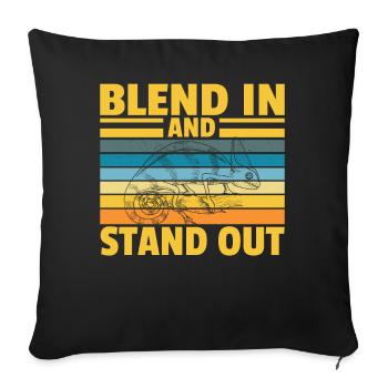Blend in and stand out - Sofa pillowcase 17,3'' x 17,3'' (45 x 45 cm) - black - Front
