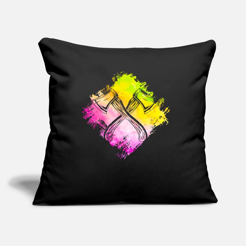 Lancer de hache Housse de coussin décorative 45 x 45 cm