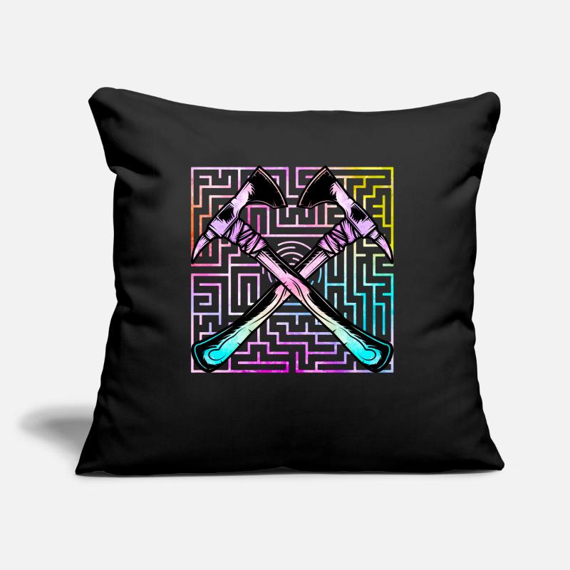 Lancer de hache Housse de coussin décorative 45 x 45 cm