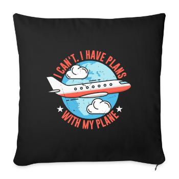 Airline Pilot Aircraft Pilot Pilot Captain - Sofa pillowcase 17,3'' x 17,3'' (45 x 45 cm) - black - Front