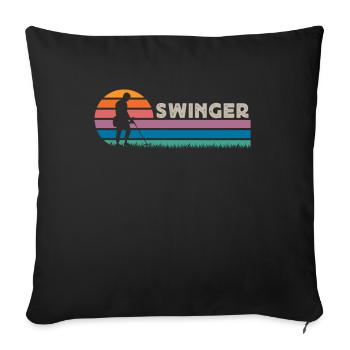 Metal detection, metal detector - Sofa pillowcase 17,3'' x 17,3'' (45 x 45 cm) - black - Front