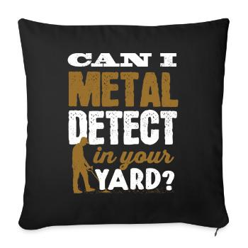 Flower whispering, gardener, flowers - Sofa pillowcase 17,3'' x 17,3'' (45 x 45 cm) - black - Front