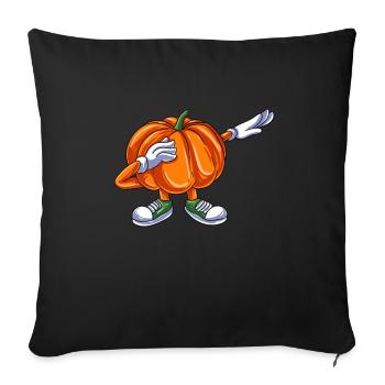 Pumpkin - Sofa pillowcase 17,3'' x 17,3'' (45 x 45 cm) - black - Front