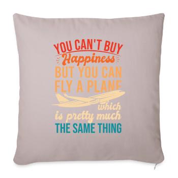 Airline Pilot Flugkapitän - Sofakissenbezug 45 x 45 cm - helles Taupe - Vorne