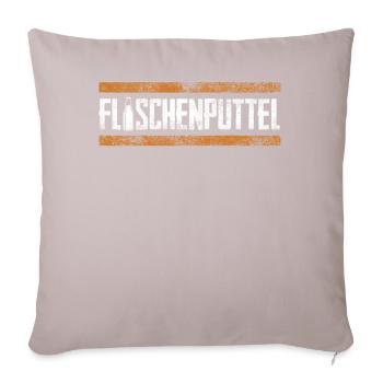 Bottled putt, beer, beer drinkers, brewers - Sofa pillowcase 17,3'' x 17,3'' (45 x 45 cm) - light taupe - Front