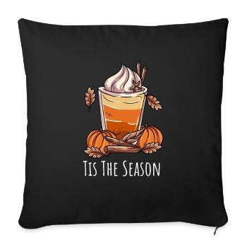 Kaffeebecher Herbst - Sofakissenbezug 45 x 45 cm - Schwarz - Vorne
