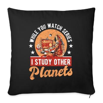 Mars Astronomy Science Space Research - Sofa pillowcase 17,3'' x 17,3'' (45 x 45 cm) - black - Front