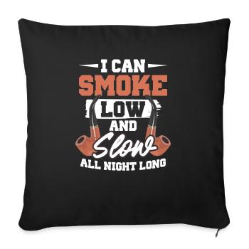 Fumer du tabac Hachisch Meth Weed Cigar Whistle - Housse de coussin décorative 45 x 45 cm - noir - Devant