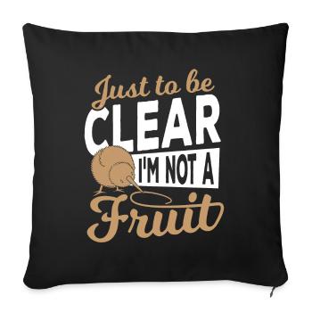 Bird New Zealand Travel Ornithologist Birdwatcher - Sofa pillowcase 17,3'' x 17,3'' (45 x 45 cm) - black - Front
