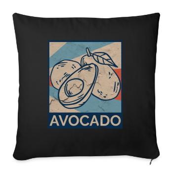 Vegetarian Vegetables Cinco De Mayo Mexican - Sofa pillowcase 17,3'' x 17,3'' (45 x 45 cm) - black - Front