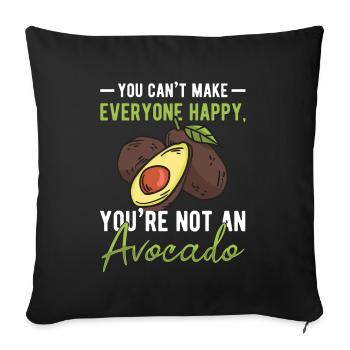 Diet Cinco De Mayo Guacamole Vegetarians - Sofa pillowcase 17,3'' x 17,3'' (45 x 45 cm) - black - Front