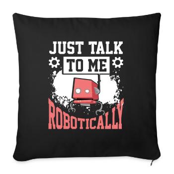 Robotics Robot Engineer - Sofa pillowcase 17,3'' x 17,3'' (45 x 45 cm) - black - Front