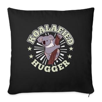 Koala Ours KoalaFied - Housse de coussin décorative 45 x 45 cm - noir - Devant
