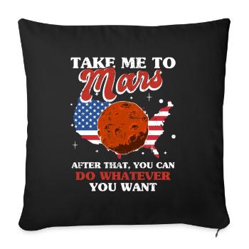 Astronome Astrologues Planètes - Housse de coussin décorative 45 x 45 cm - noir - Devant