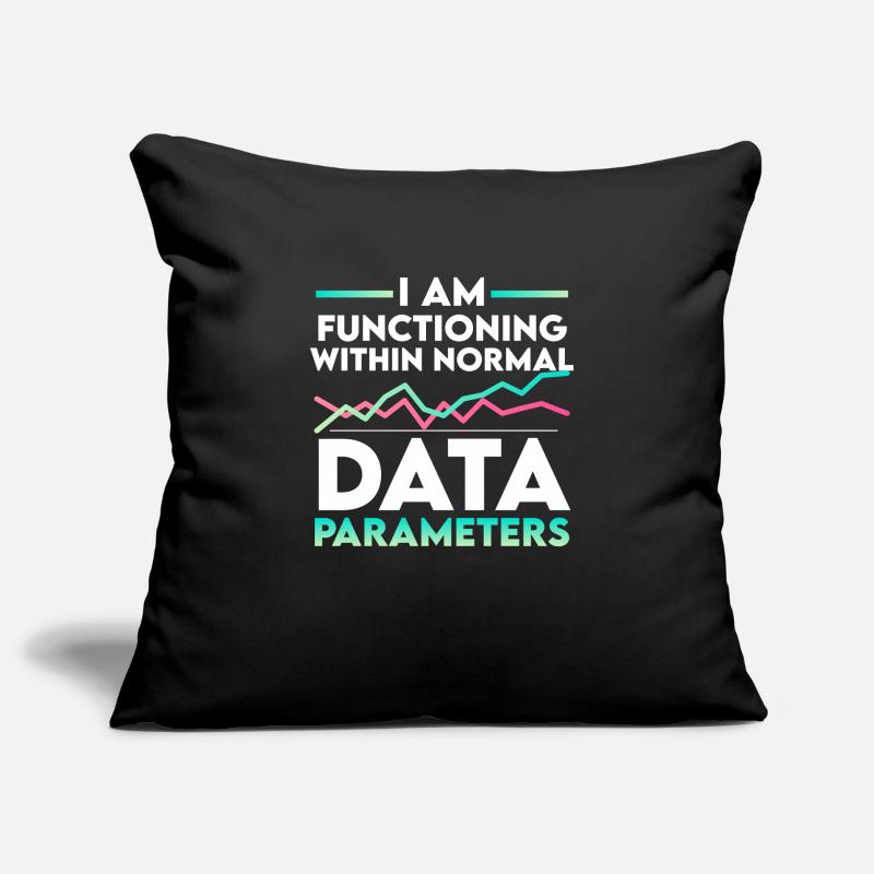 Paramètres US Flag Computer Data Scientist Housse de coussin décorative 45 x 45 cm