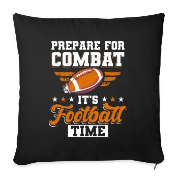 Joueur de sport Entraîneur De Jeu de Balle Fanatique - Housse de coussin décorative 45 x 45 cm - noir - Devant