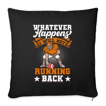 Team Sports Ball Sports Football Players - Sofa pillowcase 17,3'' x 17,3'' (45 x 45 cm) - black - Front