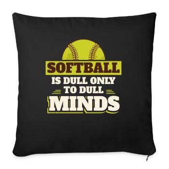 Softball Catcher Sport - Sofa pillowcase 17,3'' x 17,3'' (45 x 45 cm) - black - Front
