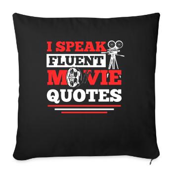 Amoureux Cinématographie Critique de cinéma Critique de cinéma Fi - Housse de coussin décorative 45 x 45 cm - noir - Devant