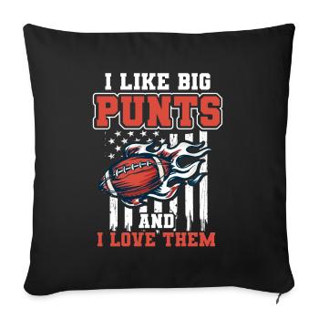 Football d’équipe - Housse de coussin décorative 45 x 45 cm - noir - Devant