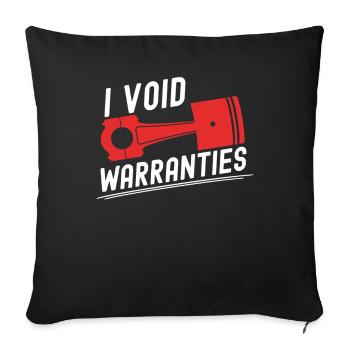 I Void Warranties Automotive Mechanic Truck Mechatronics Technician - Sofa pillowcase 17,3'' x 17,3'' (45 x 45 cm) - black - Front