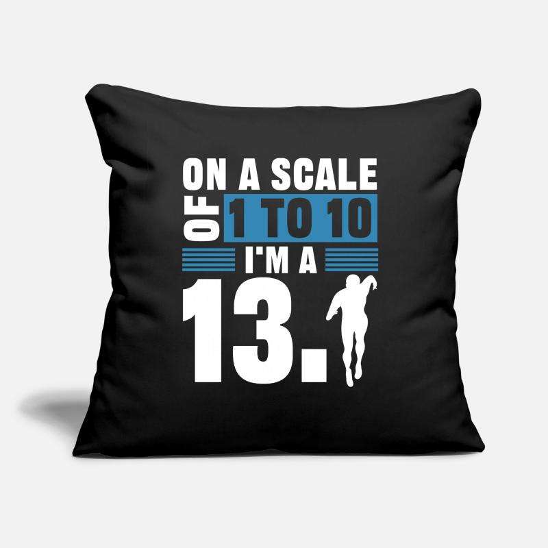 Half Marathon, Marathon, Runner Sofa pillowcase 17,3'' x 17,3'' (45 x 45 cm)