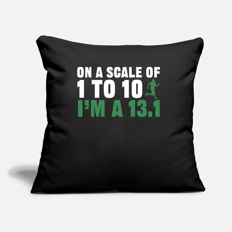 Half Marathon, Marathon, Runner Sofa pillowcase 17,3'' x 17,3'' (45 x 45 cm)