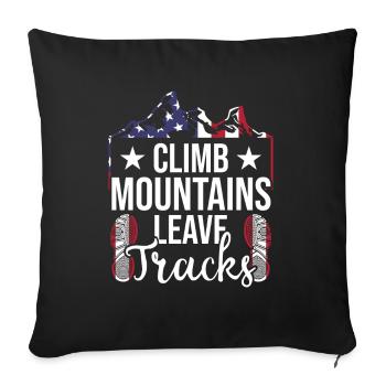 Randonnée en forêt Routard Balade dans la nature Lieb - Housse de coussin décorative 45 x 45 cm - noir - Devant