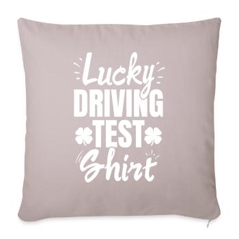 Driving test - Driving test Driving licence - Sofa pillowcase 17,3'' x 17,3'' (45 x 45 cm) - light taupe - Front