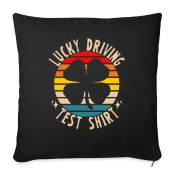 Examen de conduite - Examen de conduite Permis de conduire - Housse de coussin décorative 45 x 45 cm - noir - Devant