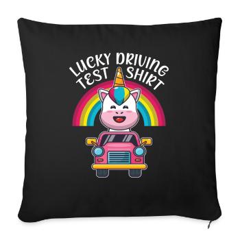 Examen de conduite - Examen de conduite Permis de conduire - Housse de coussin décorative 45 x 45 cm - noir - Devant